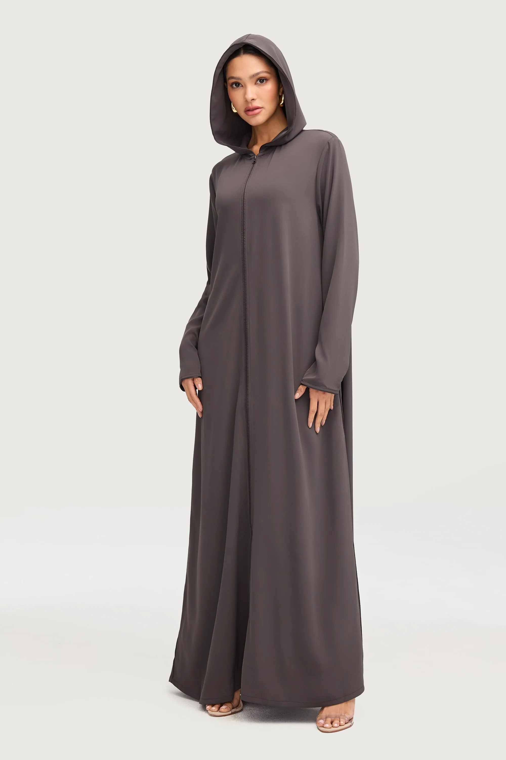 Aisha Hoodie Abaya - Kohl