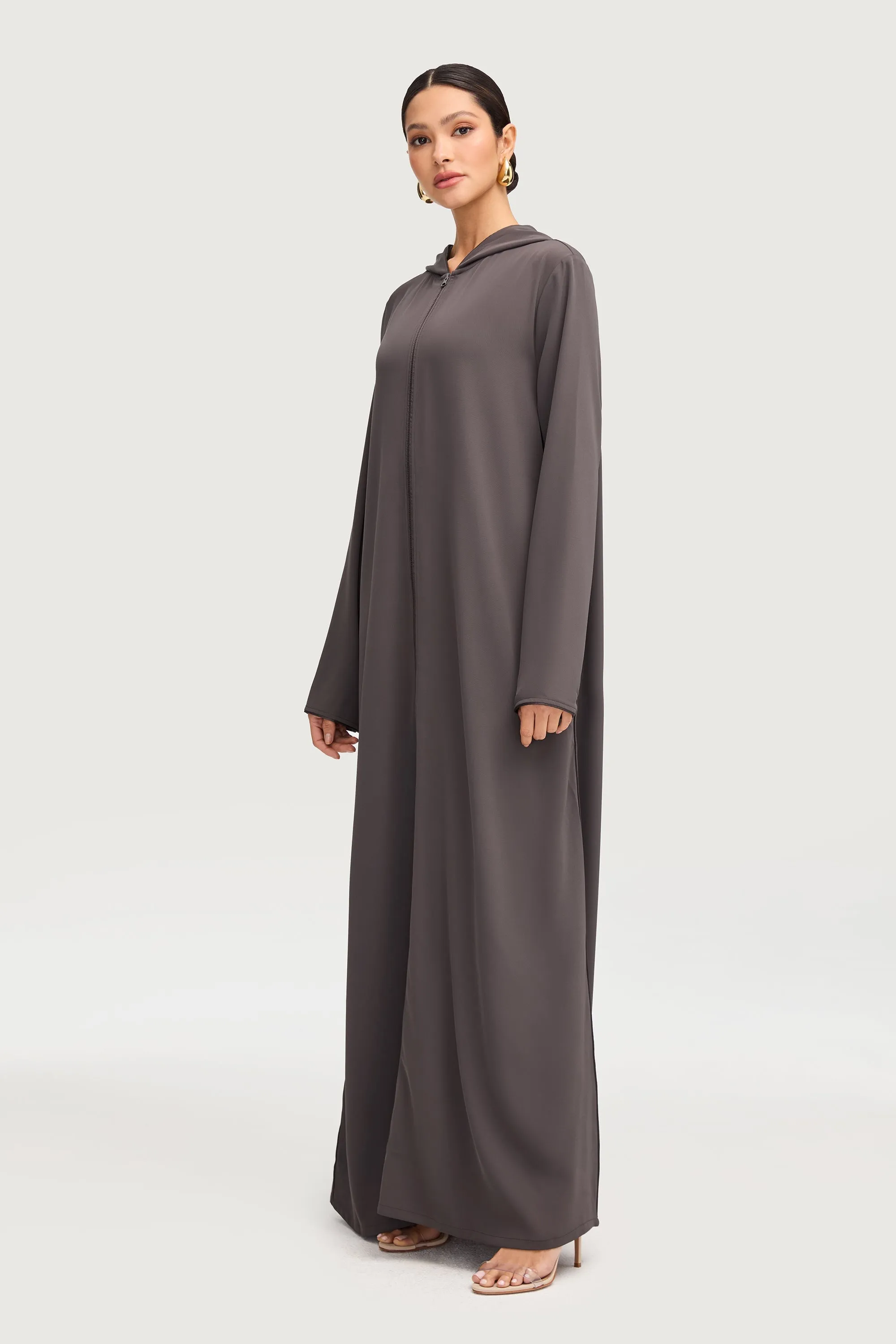 Aisha Hoodie Abaya - Kohl