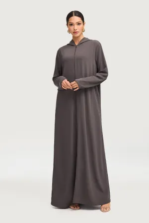 Aisha Hoodie Abaya - Kohl