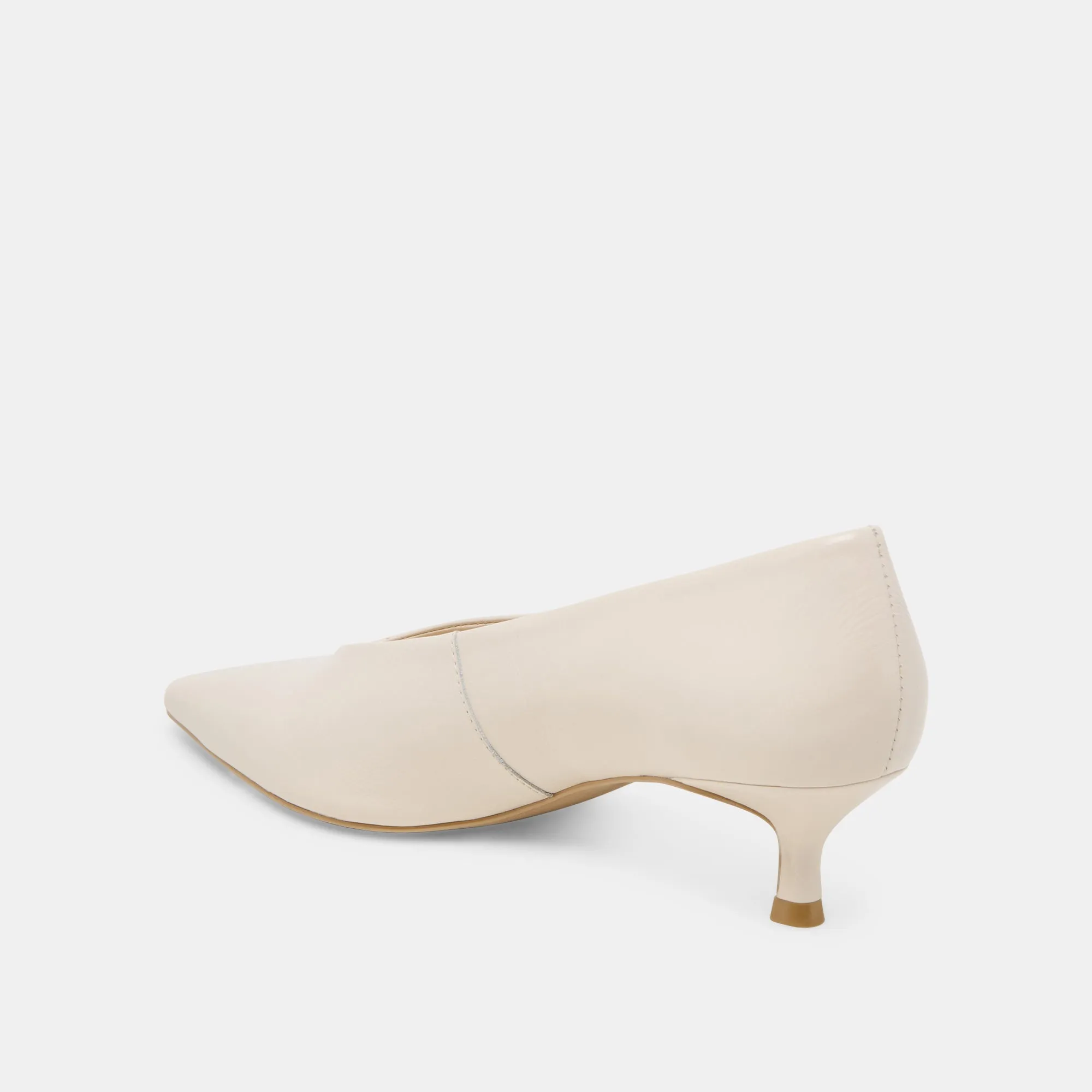 ALWYN HEELS BONE CRINKLE PATENT