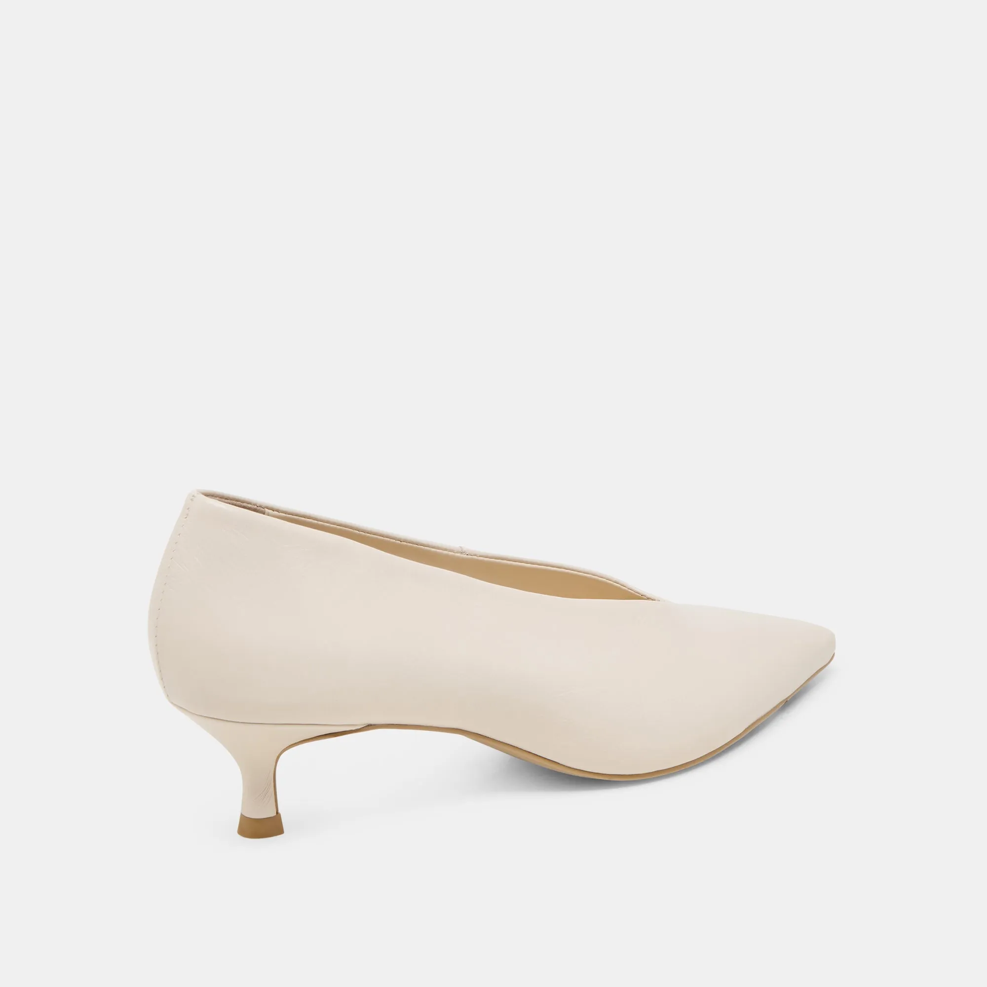 ALWYN HEELS BONE CRINKLE PATENT