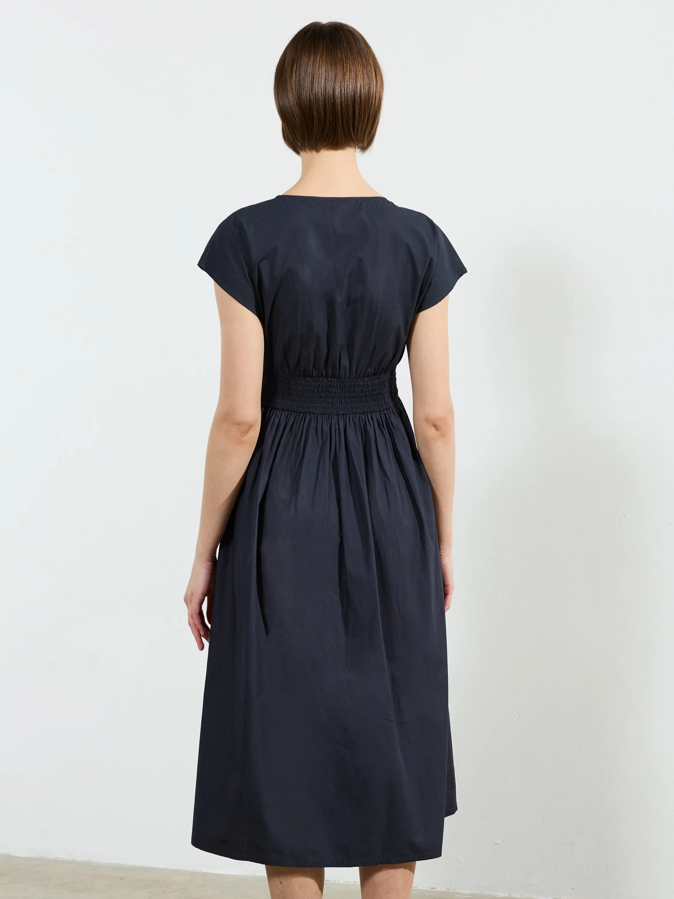 Barletta Poplin Tie Midi Dress