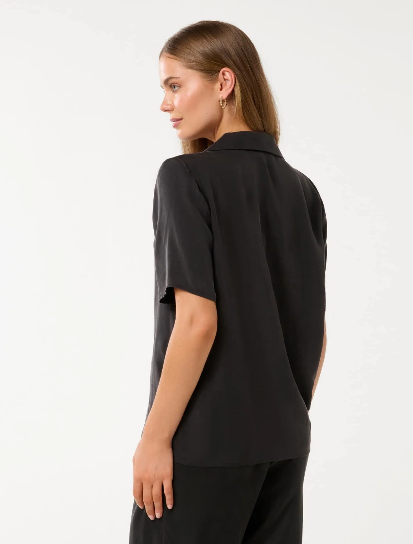 Bella Cupro Button Front Shirt