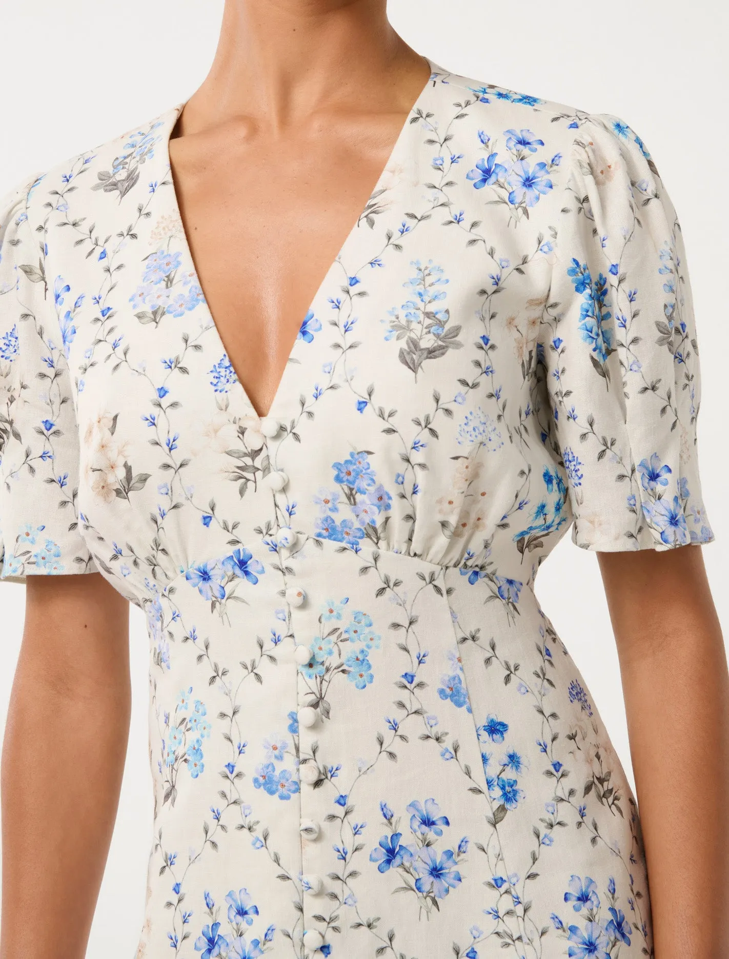 Berna Petite Printed Mini Dress