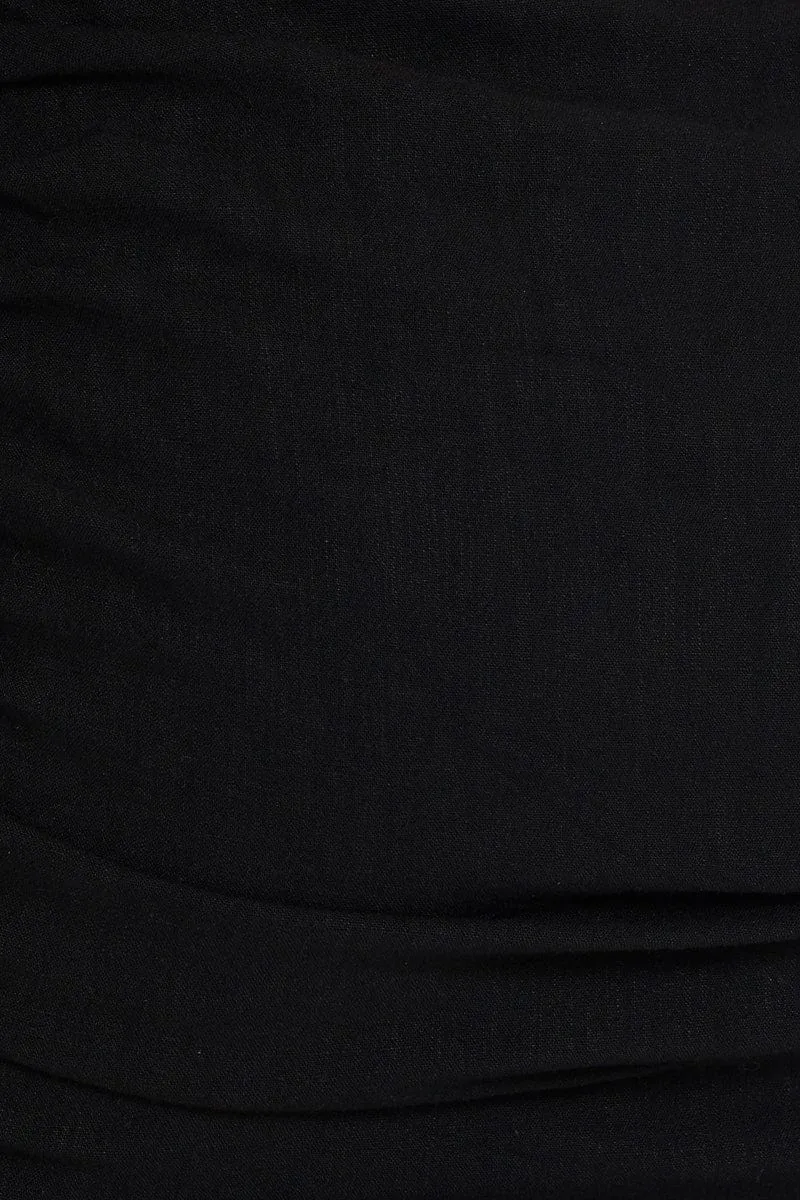 Black Mini Dress Halter Neck