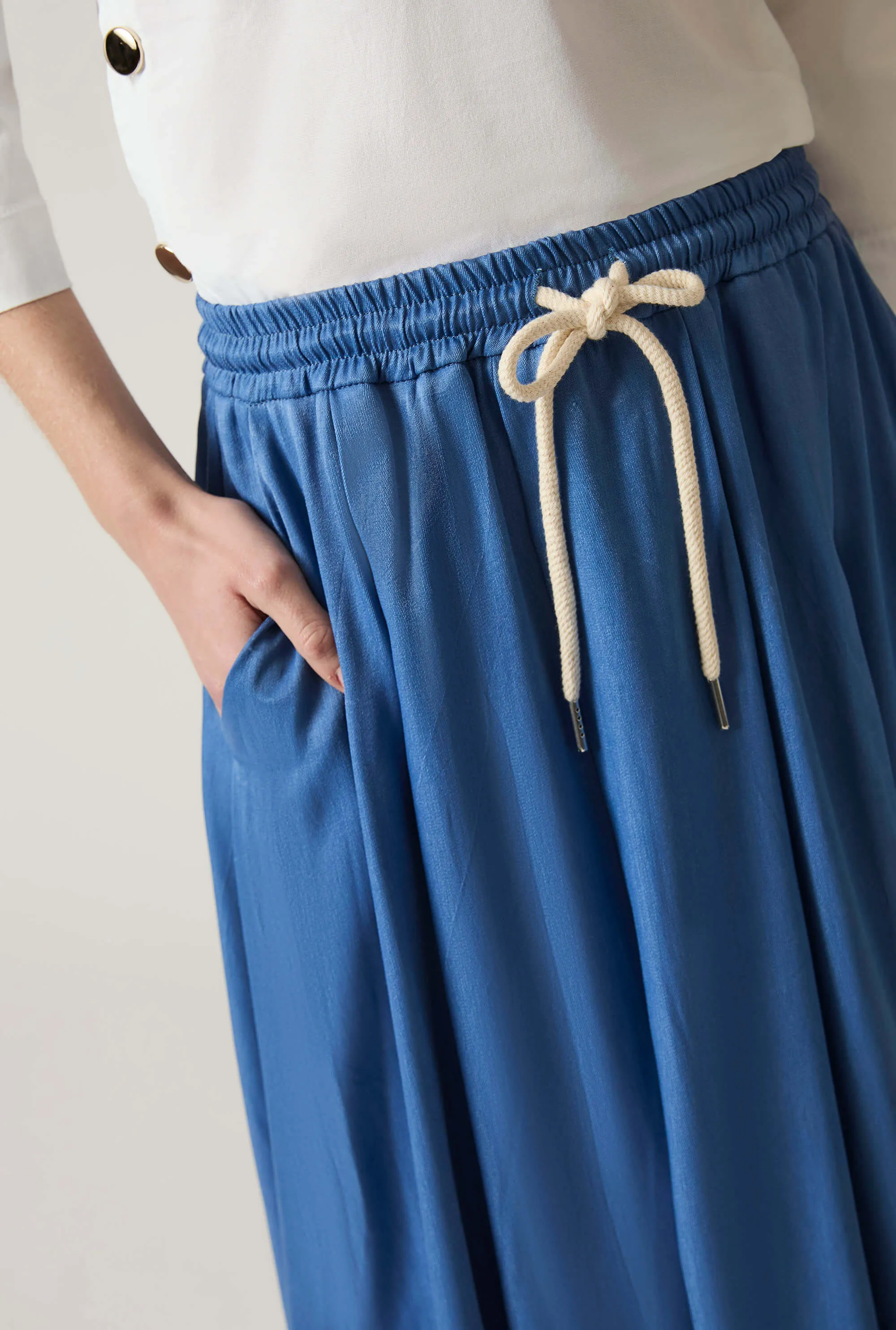 Blue Maxi Skirt