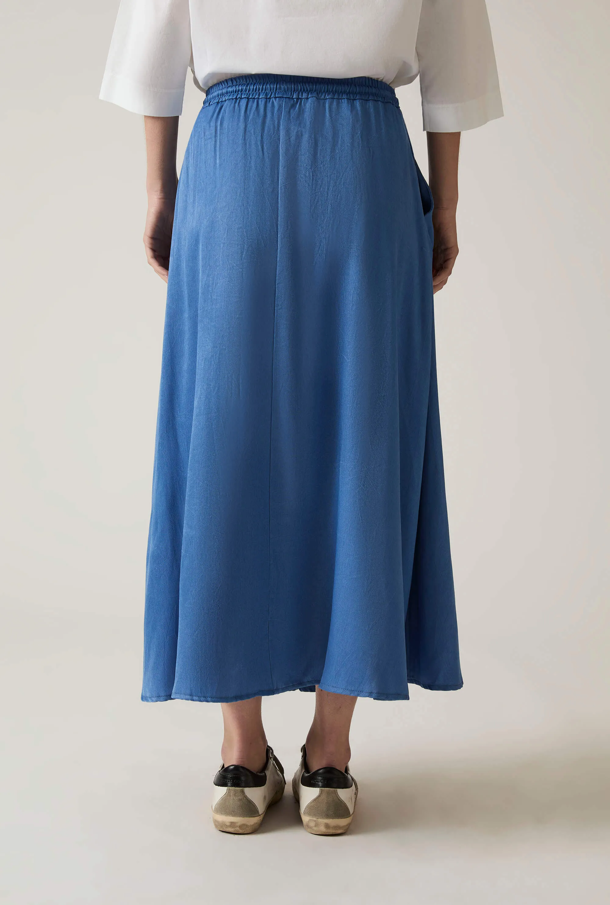 Blue Maxi Skirt