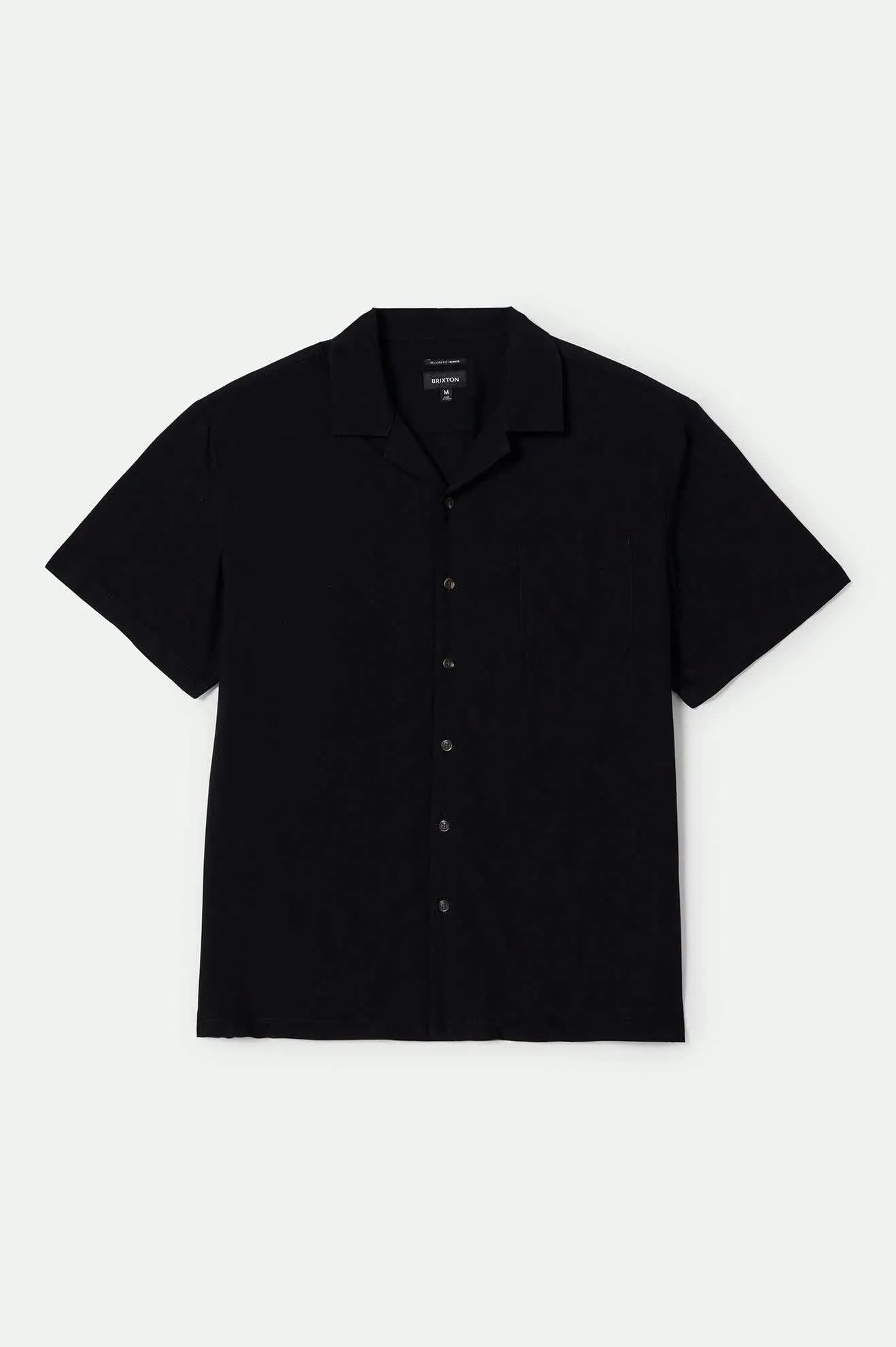 Bunker S/S Camp Collar Shirt - Black