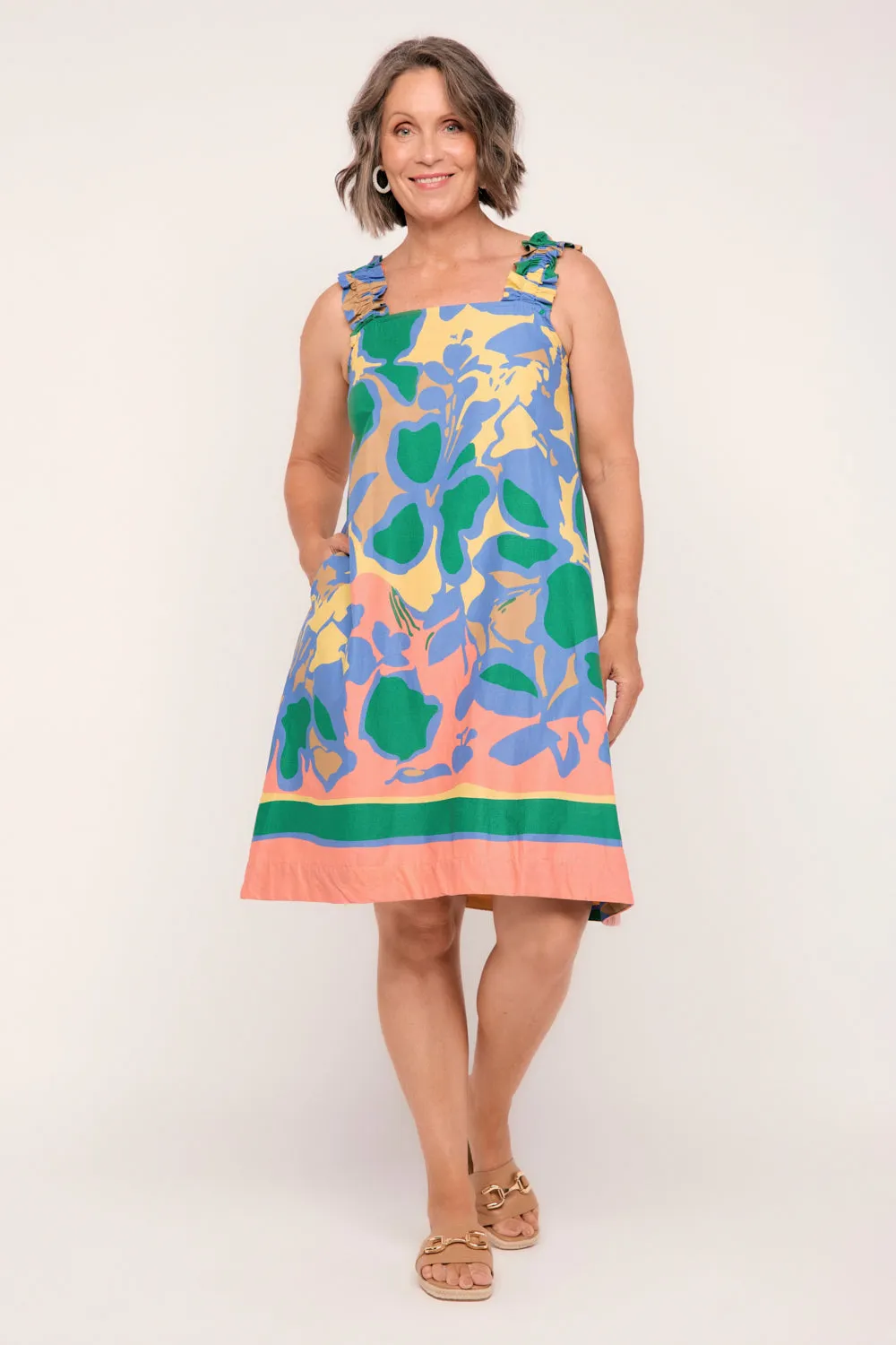 Claire Sun Dress in Montego Bay