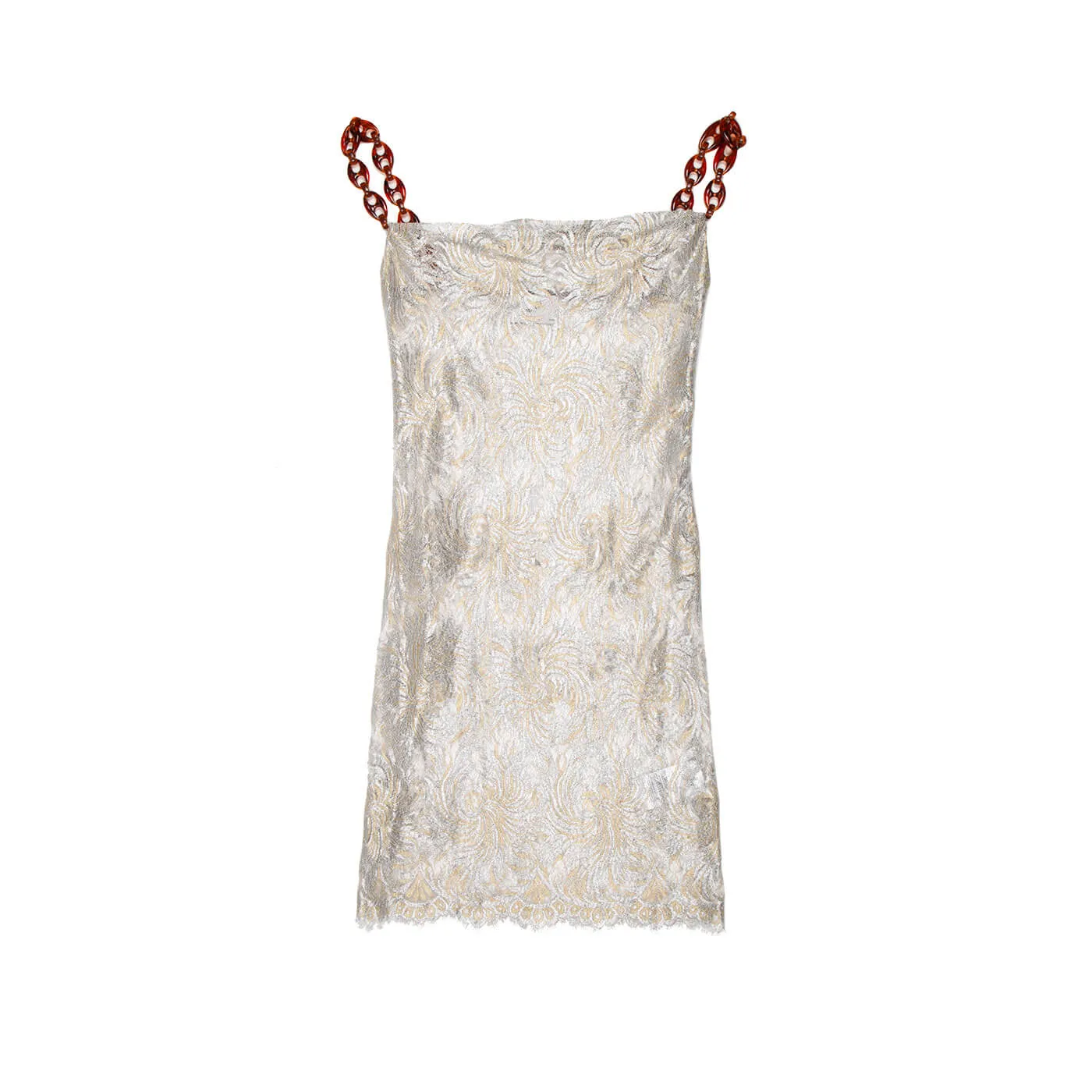 Coperni Chain Detail Mini Slip Dress