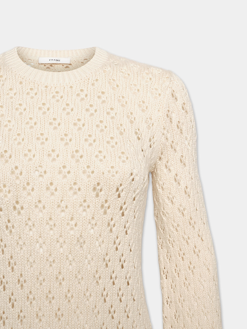 Crochet Shift Dress -- Ecru