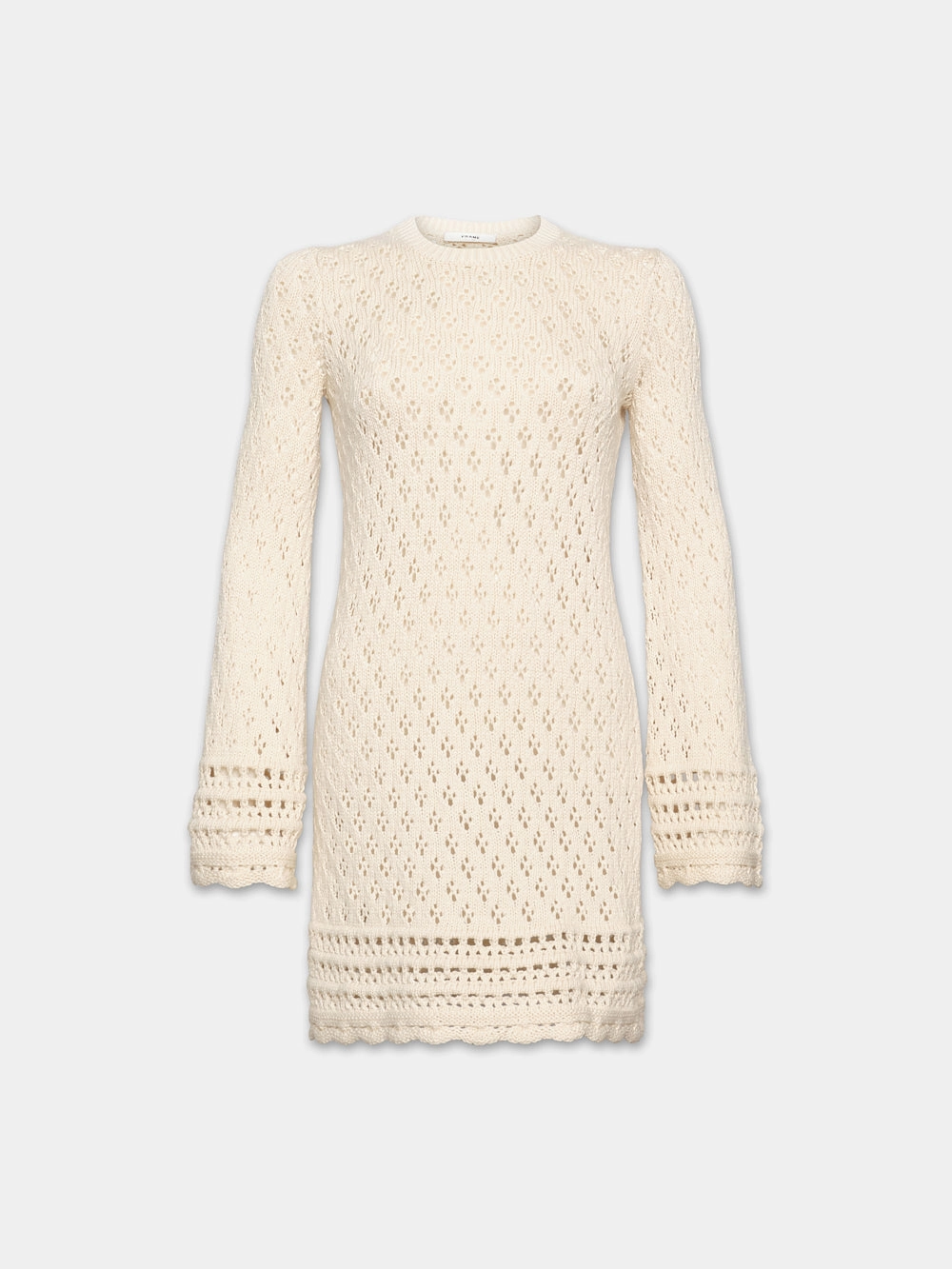 Crochet Shift Dress -- Ecru