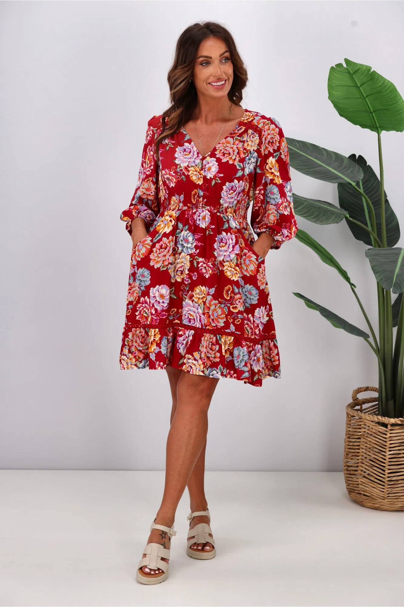 Dreamcatcher Kelly Mini Dress Pink Floral