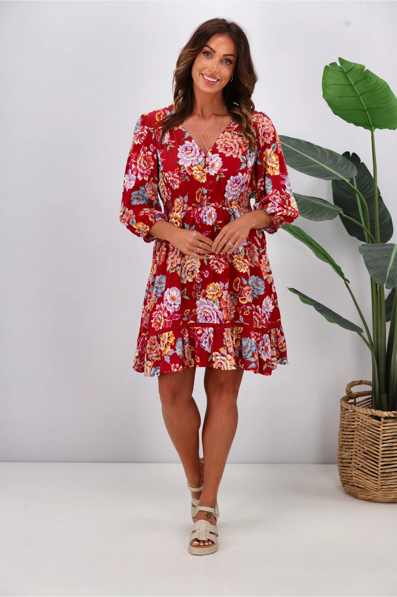 Dreamcatcher Kelly Mini Dress Pink Floral