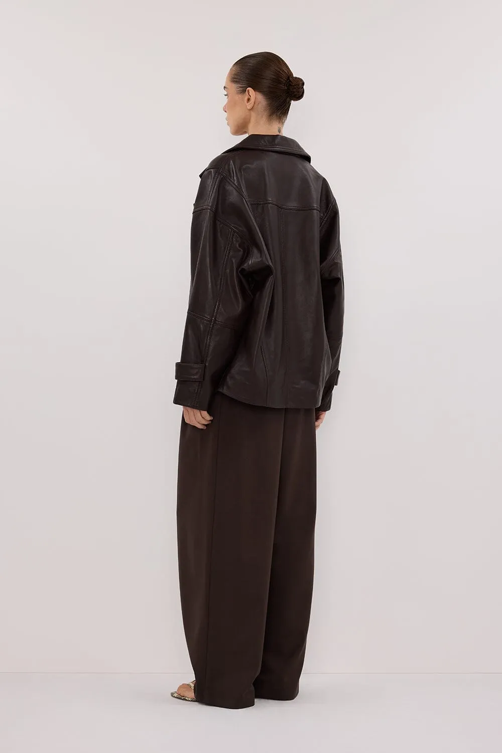EDEN BITTER CHOC TAILORED PANT
