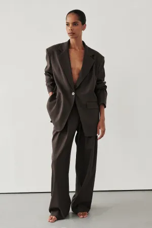 EDEN BITTER CHOC TAILORED PANT