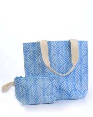 Everyday Tote / Periwinkle Palm