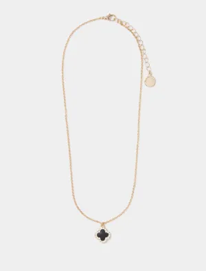 Fern Flower Pendant Necklace