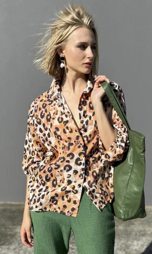 Hoss 3/4 Shirt -  Parell Animal print
