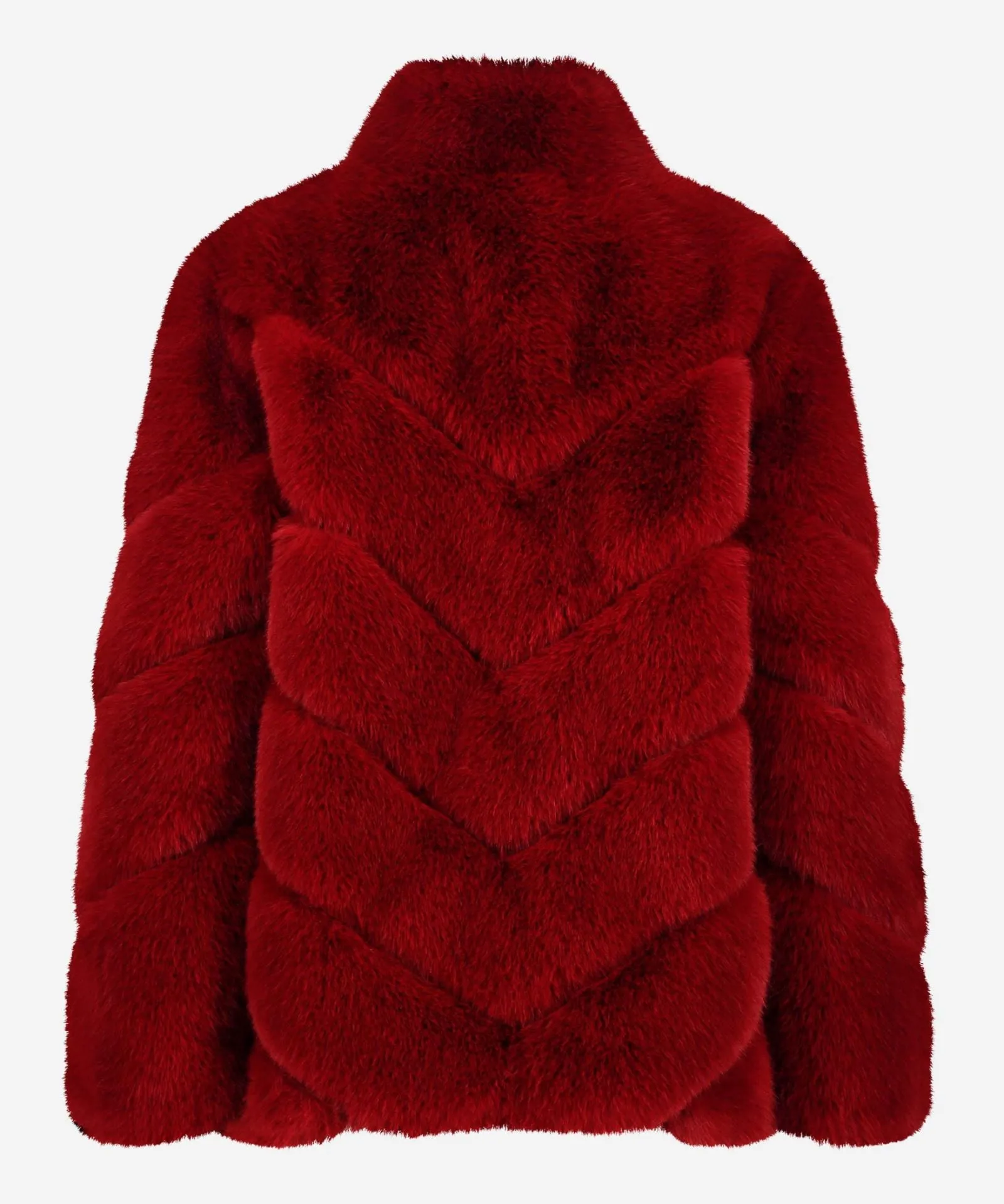 Ibana Cyntilla Red  Faux Coat