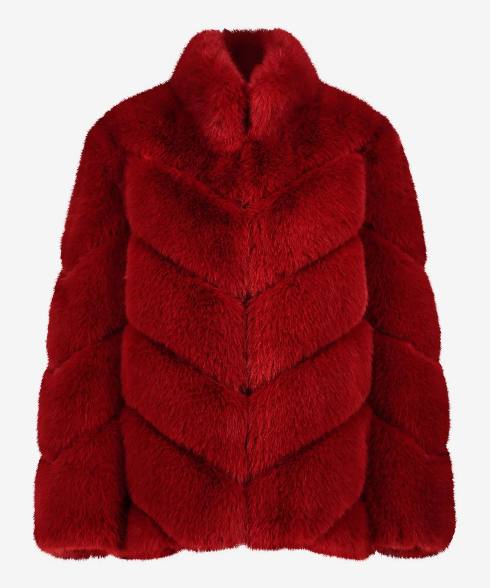 Ibana Cyntilla Red  Faux Coat