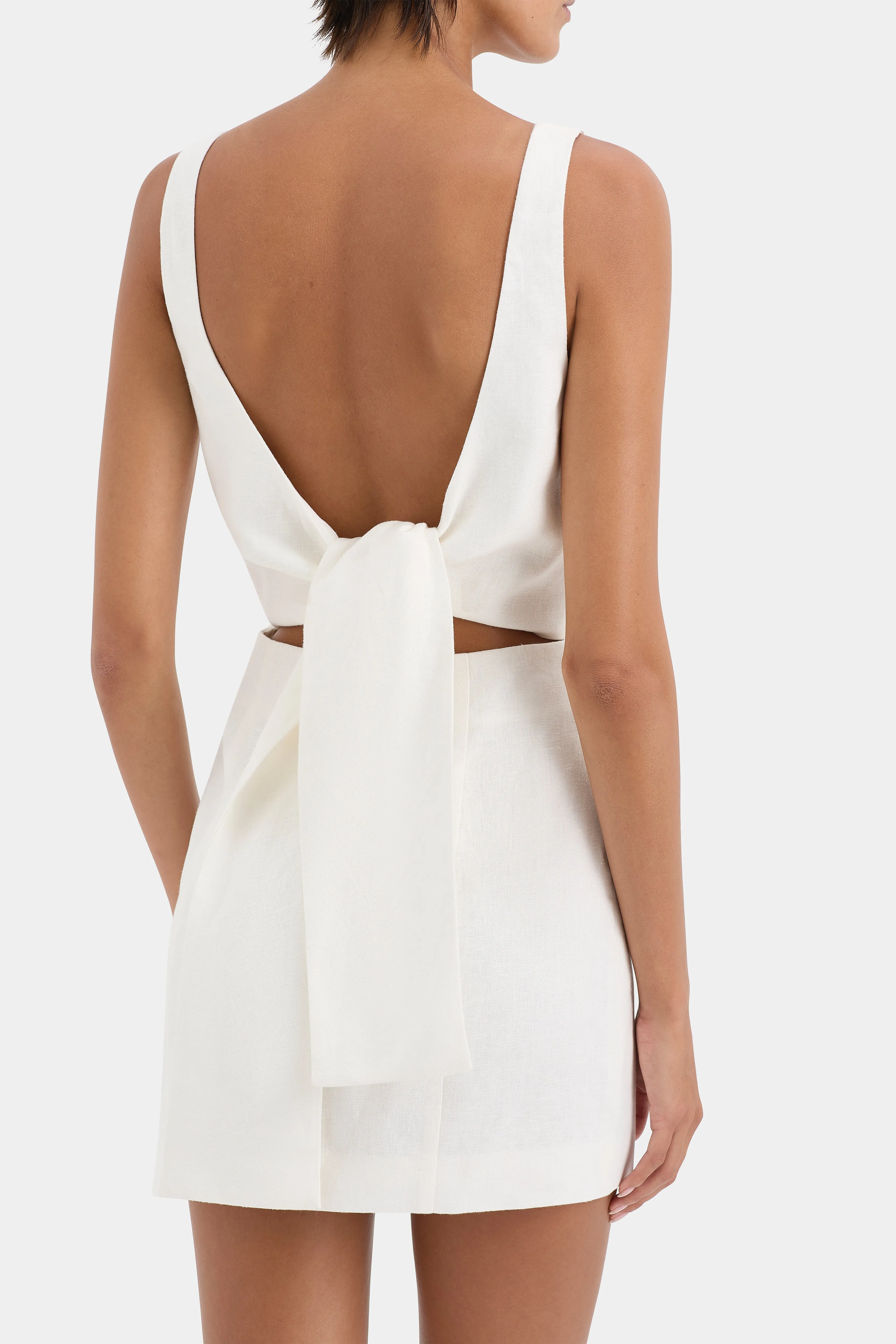 Iris Tie Mini Dress