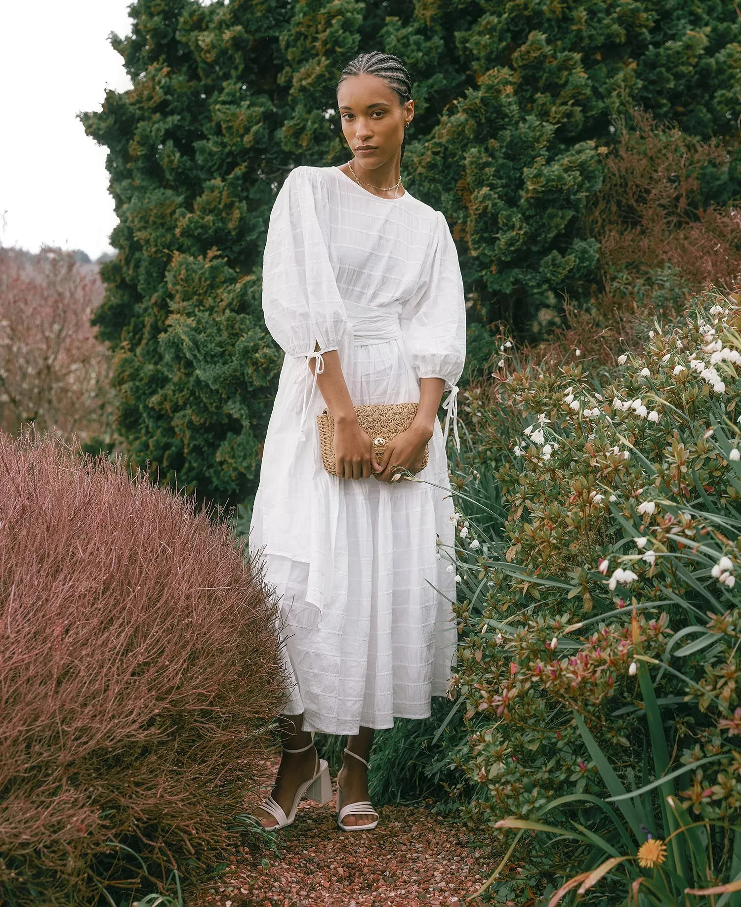Kelburn Midi Dress Classic White