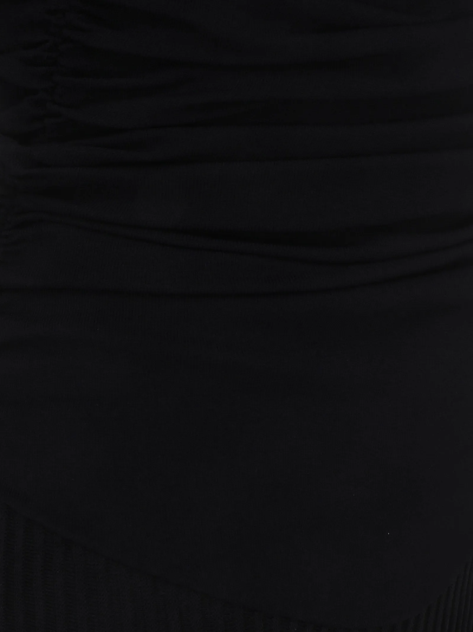 Khaite Marca Off-Shoulder Ruched Bodice Midi Dress