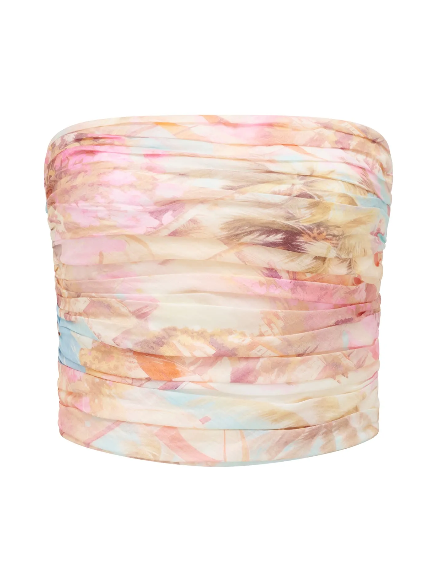 Laia Tucked Strapless Top