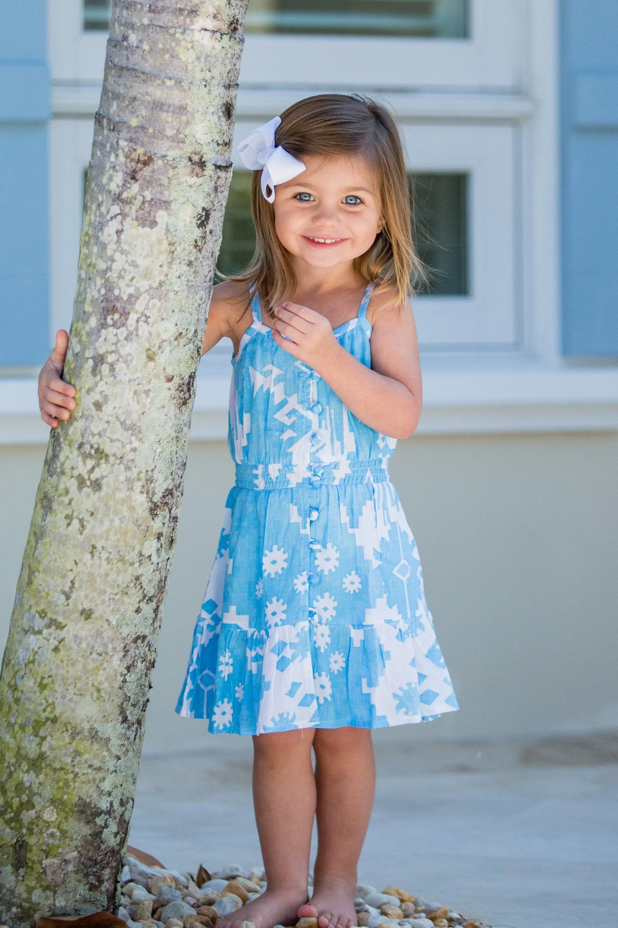 Lala Dress / Turquoise Ikat