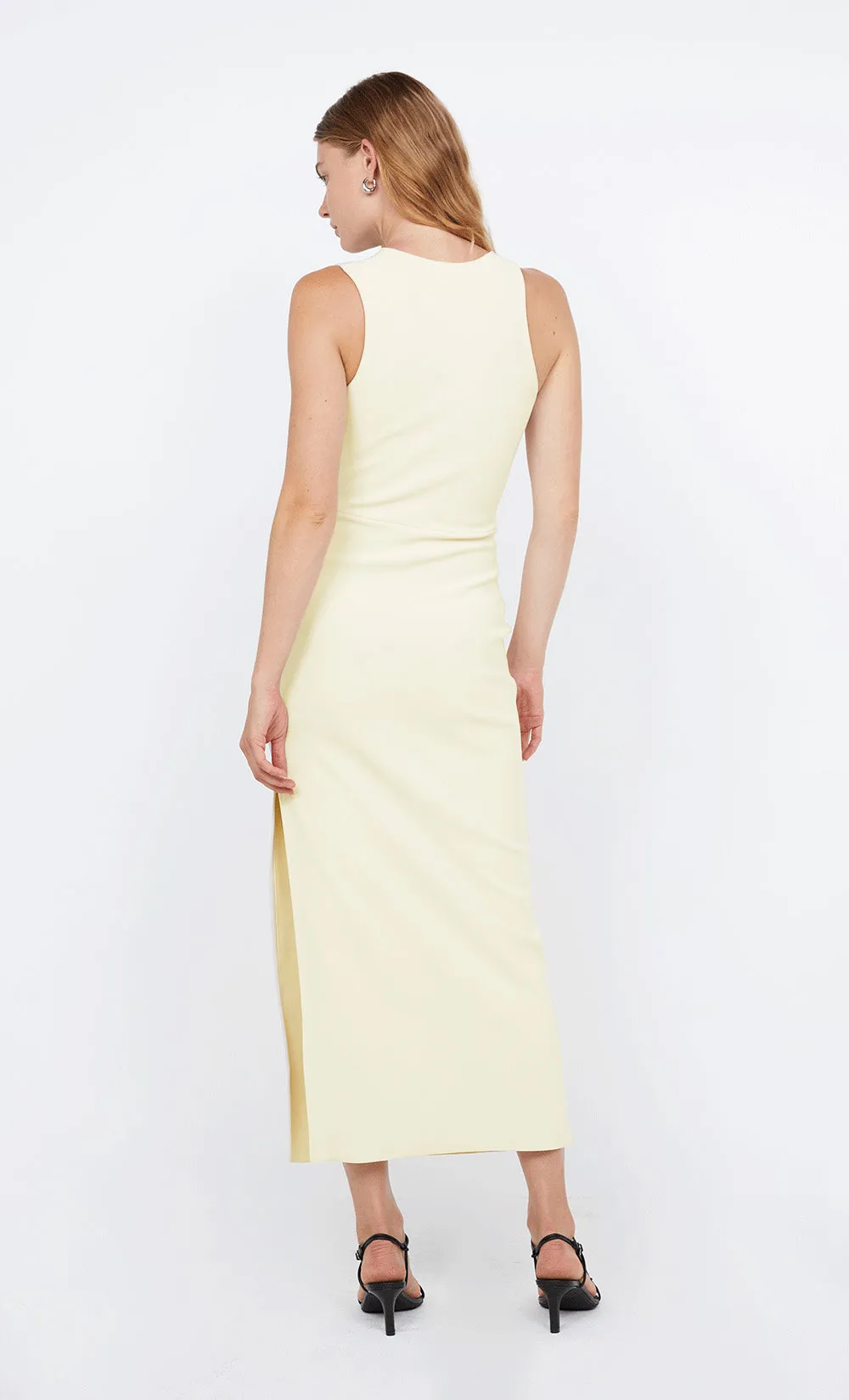 LETTY MIDI DRESS - LEMON