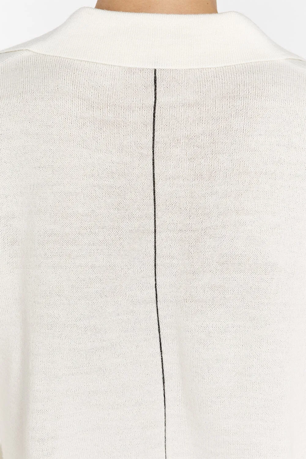 LOGAN CREAM POLO NECK JUMPER