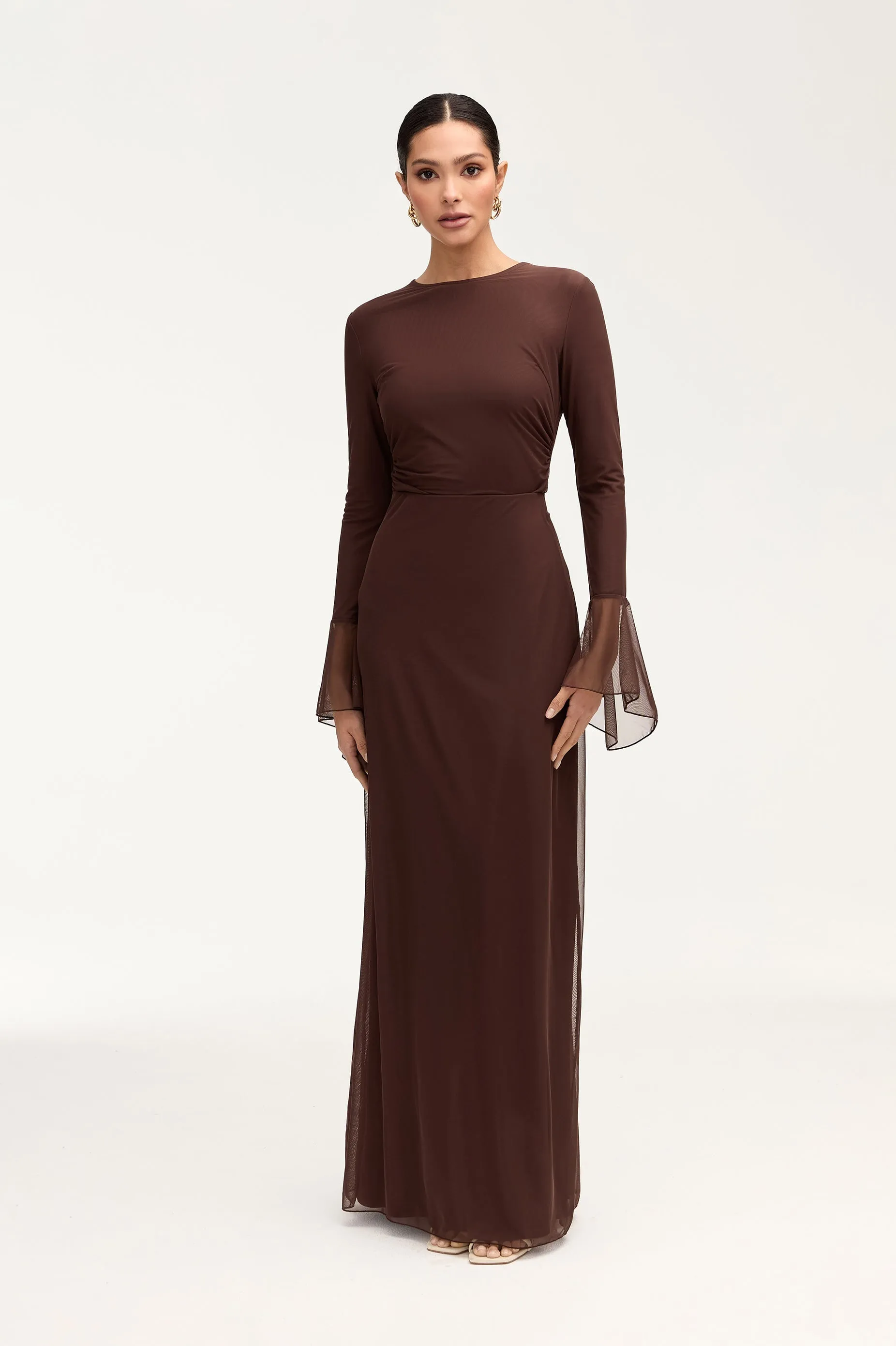 Lolita Rouched Top - Espresso