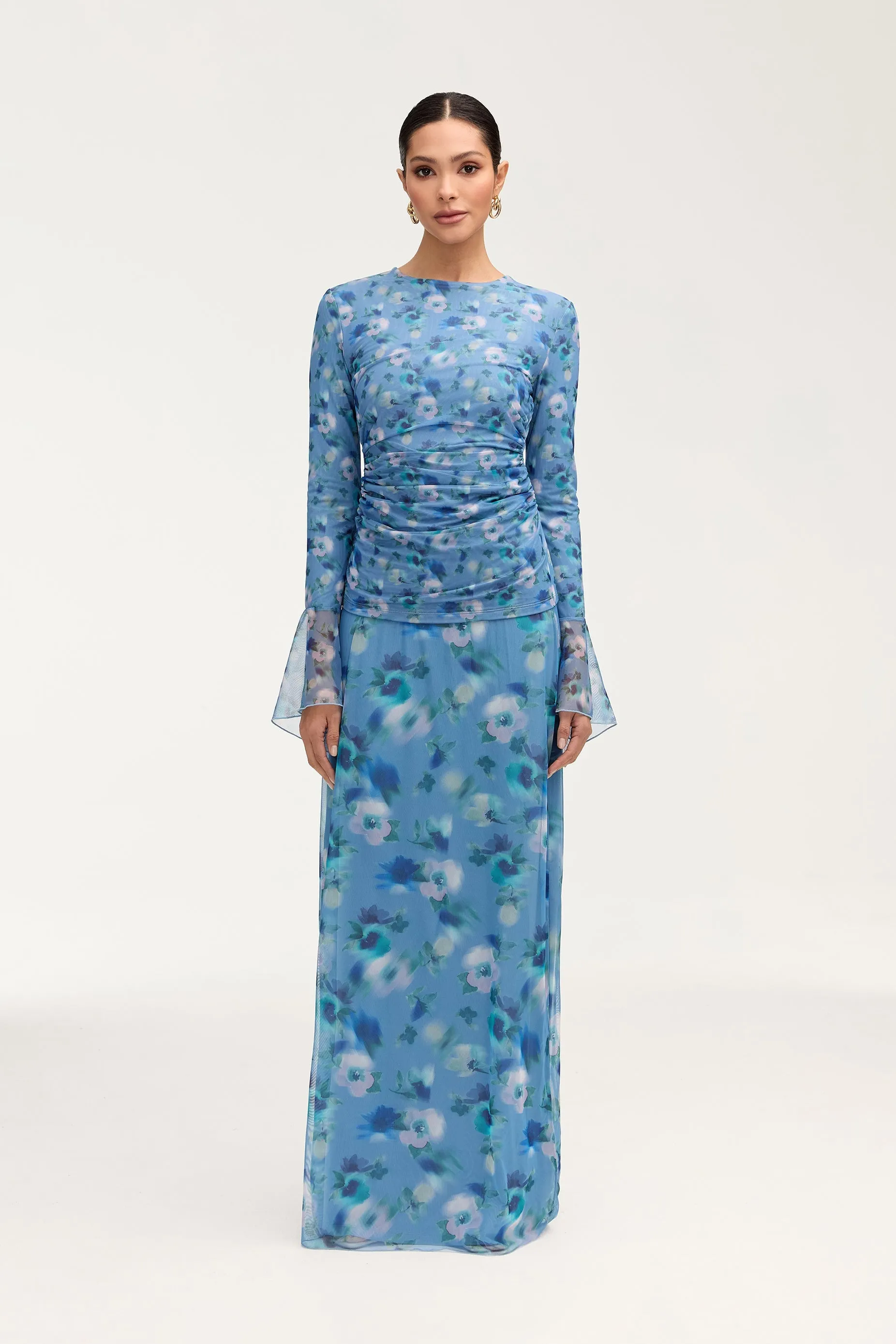 Lolita Rouched Top - Floral