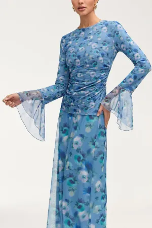 Lolita Rouched Top - Floral