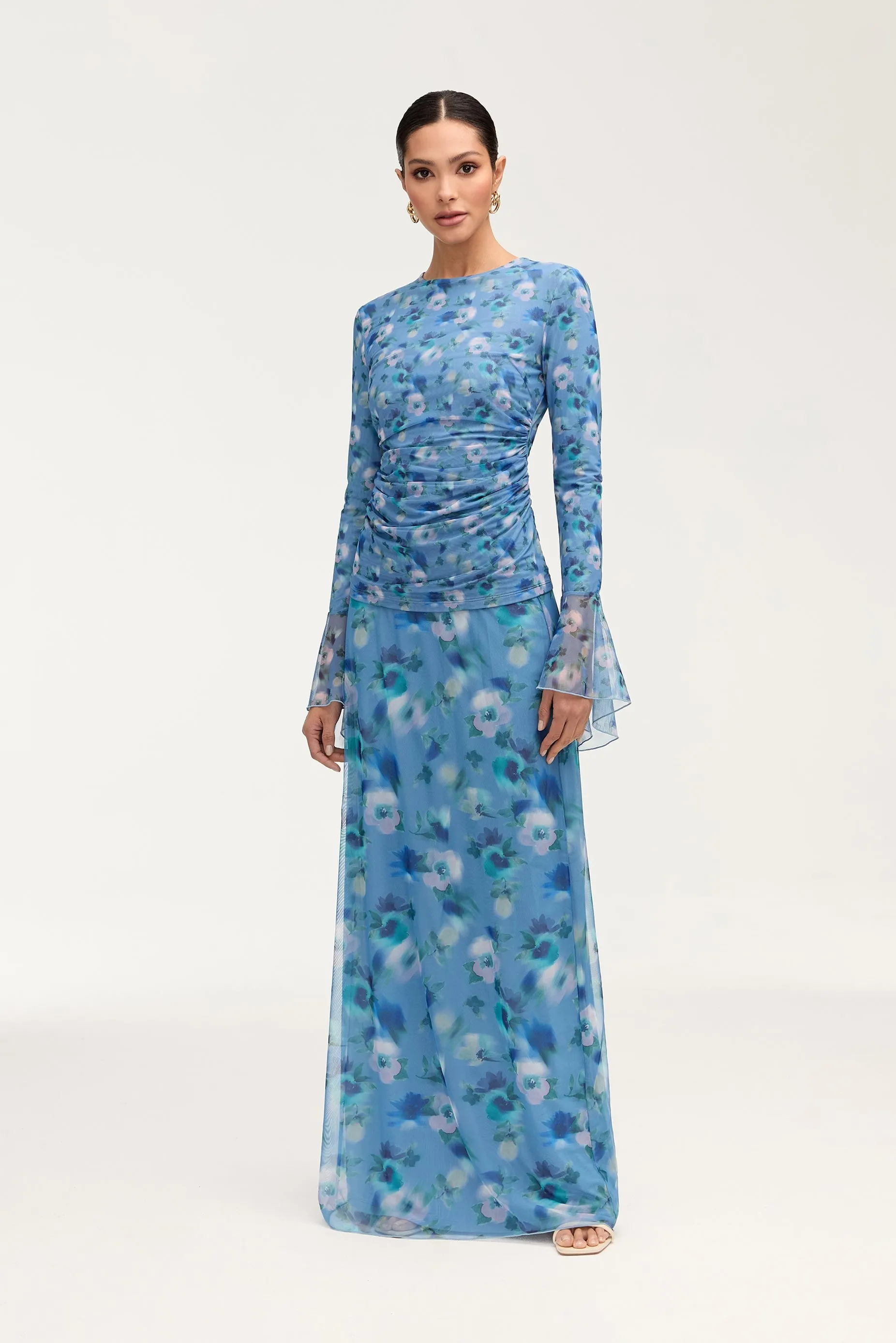 Lolita Rouched Top - Floral