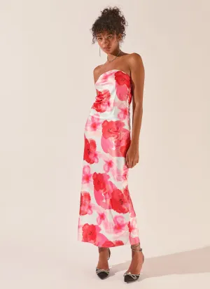 Love Me More Maxi Dress - Pink Rose