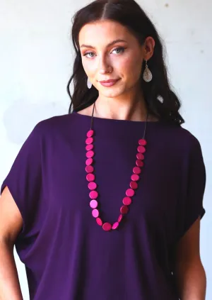 Lucy Necklace Fuchsia