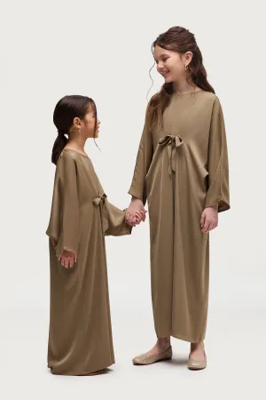 Maha Tie Front Kaftan - Desert Palm (Girls)