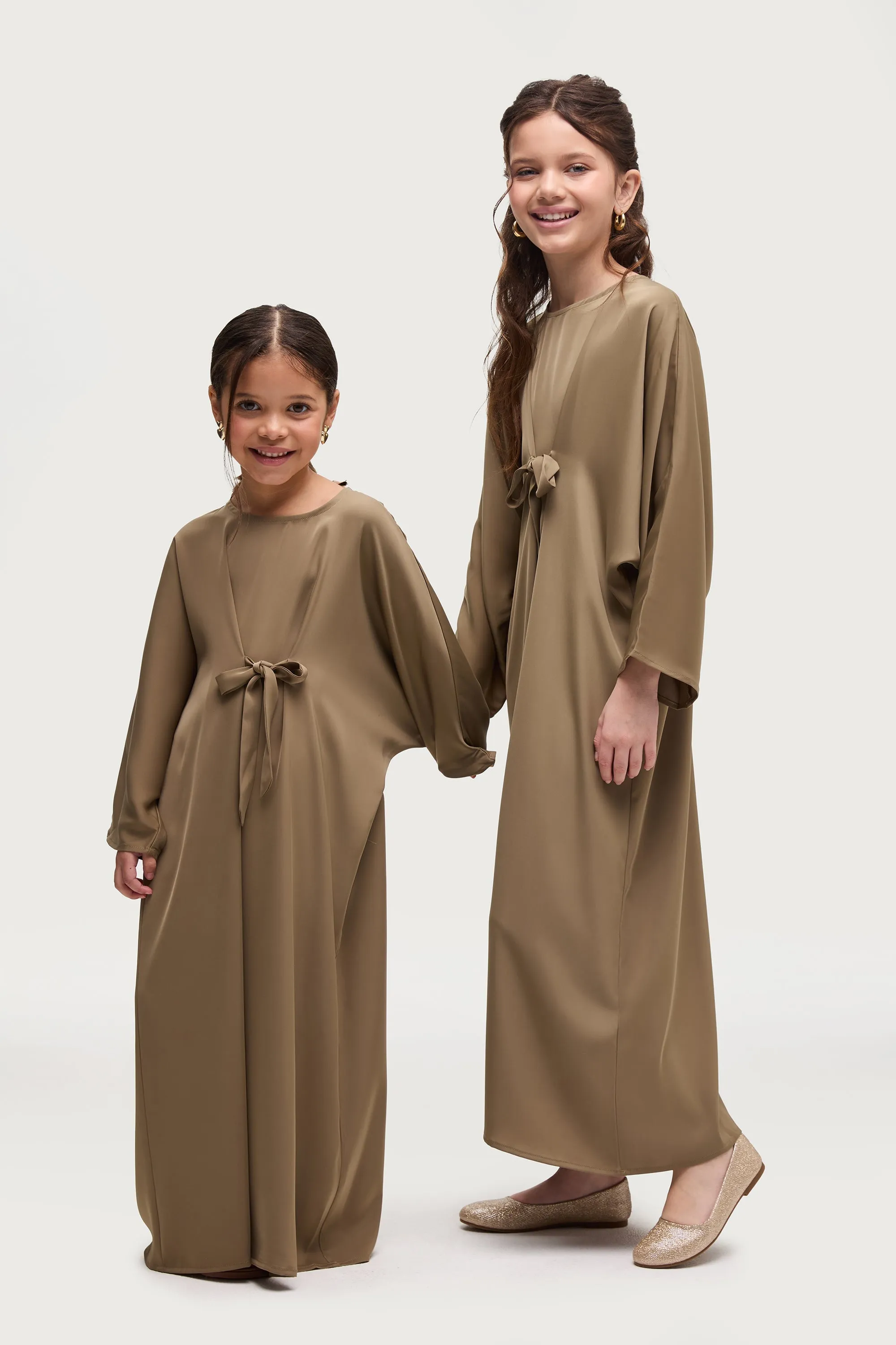 Maha Tie Front Kaftan - Desert Palm (Girls)