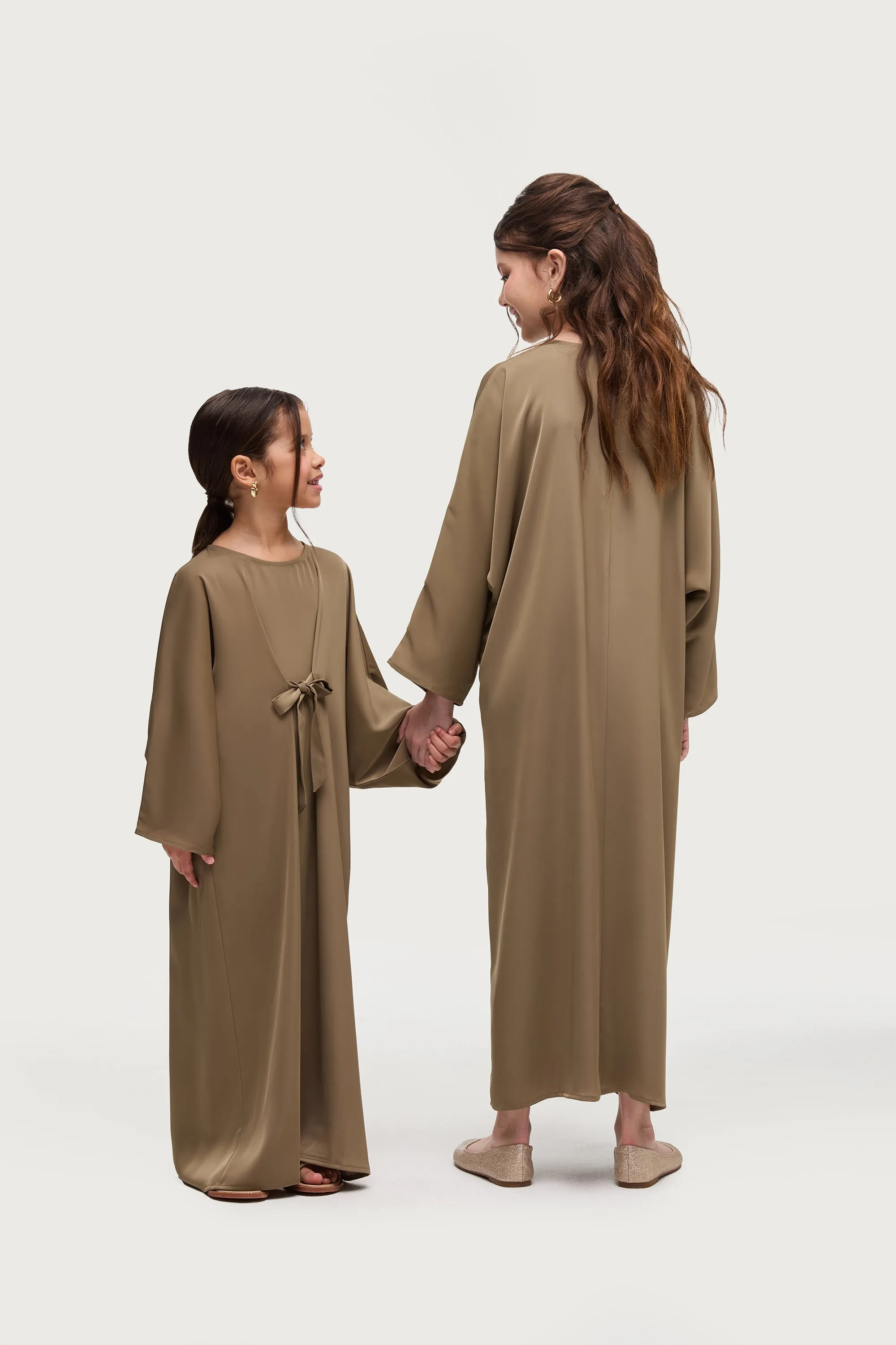 Maha Tie Front Kaftan - Desert Palm (Girls)