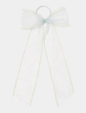 Mara Organza Spot Bow Hair Tie