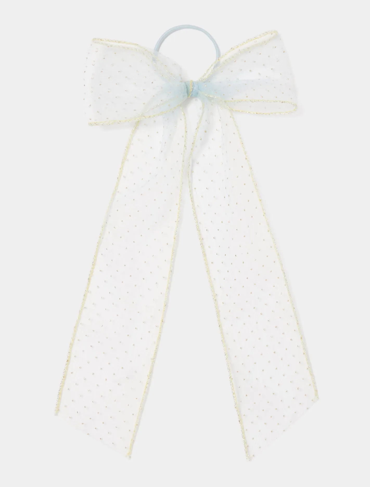 Mara Organza Spot Bow Hair Tie
