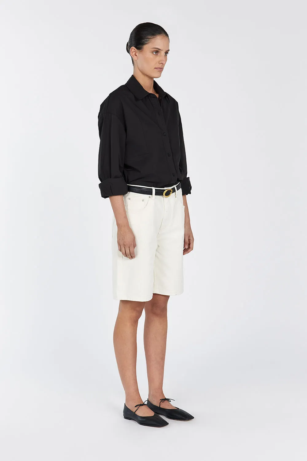 MAX BLACK COTTON SHIRT