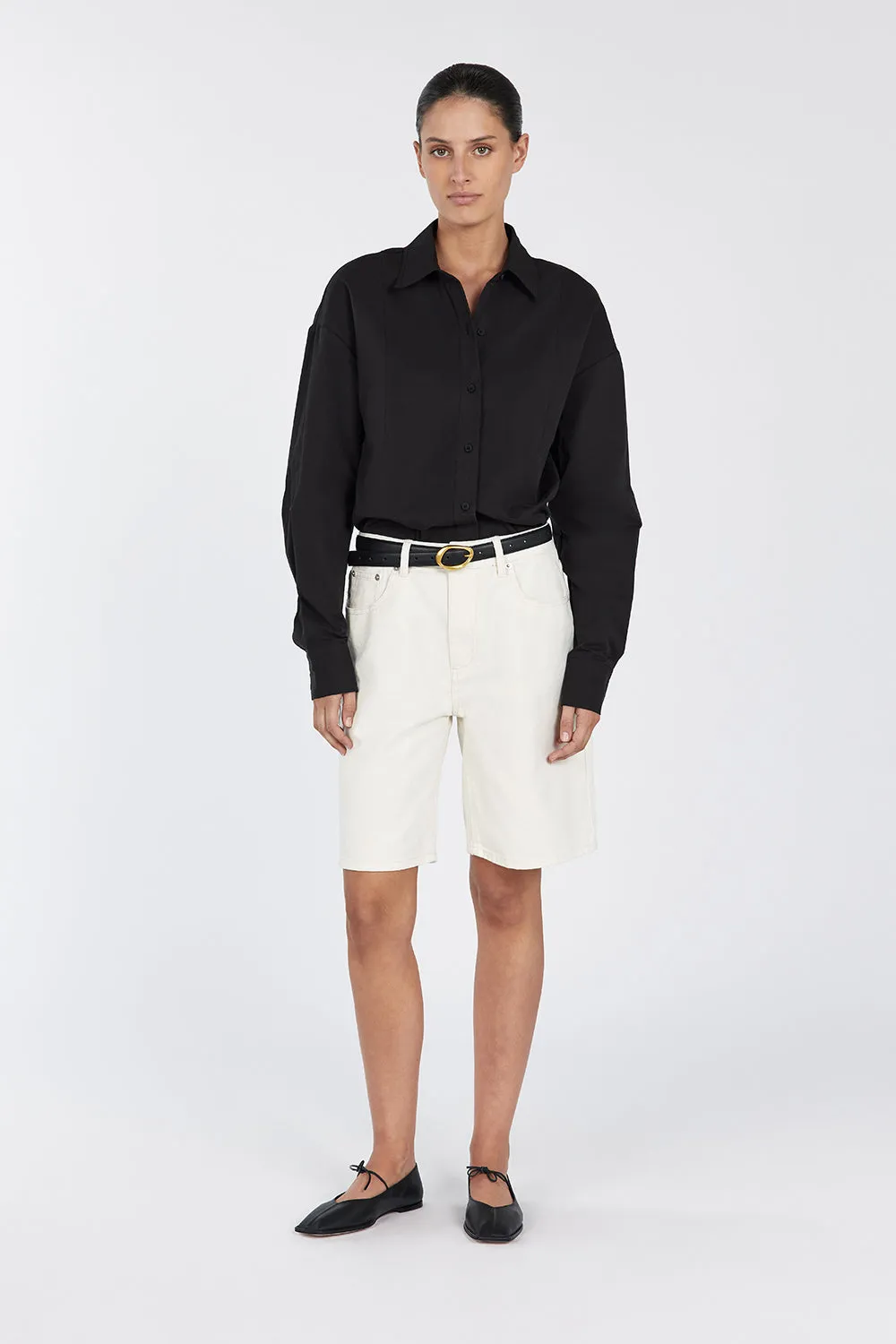MAX BLACK COTTON SHIRT