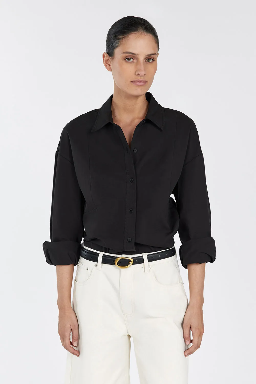 MAX BLACK COTTON SHIRT