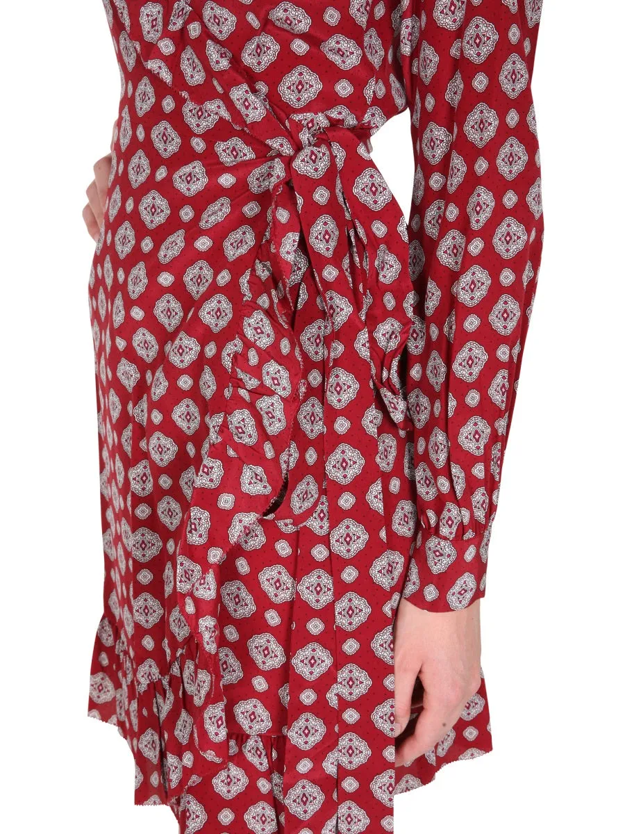 Michael Michael Kors Patterned Wrap Dress