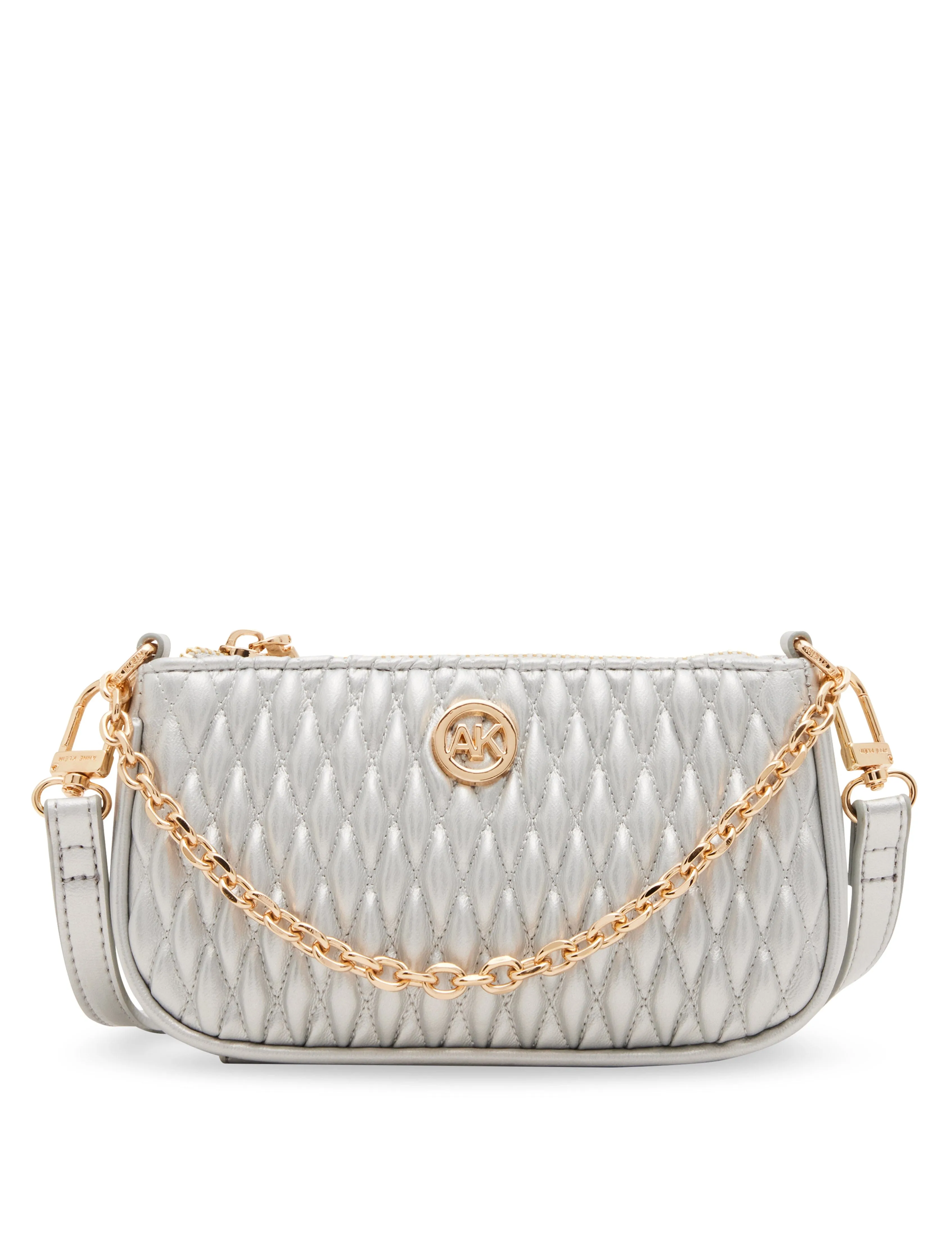 Mini Ruched Crossbody With Chain Swag
