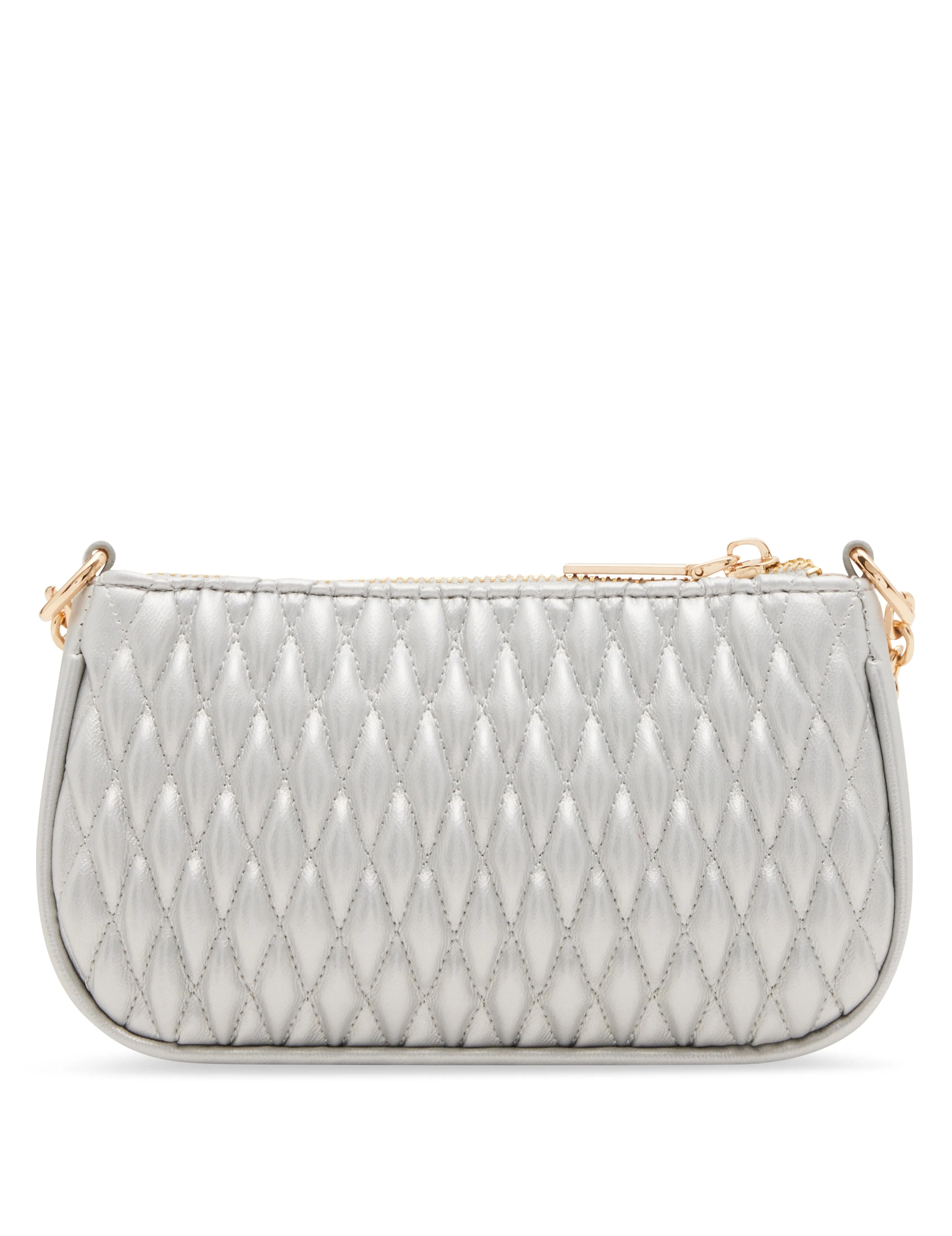 Mini Ruched Crossbody With Chain Swag