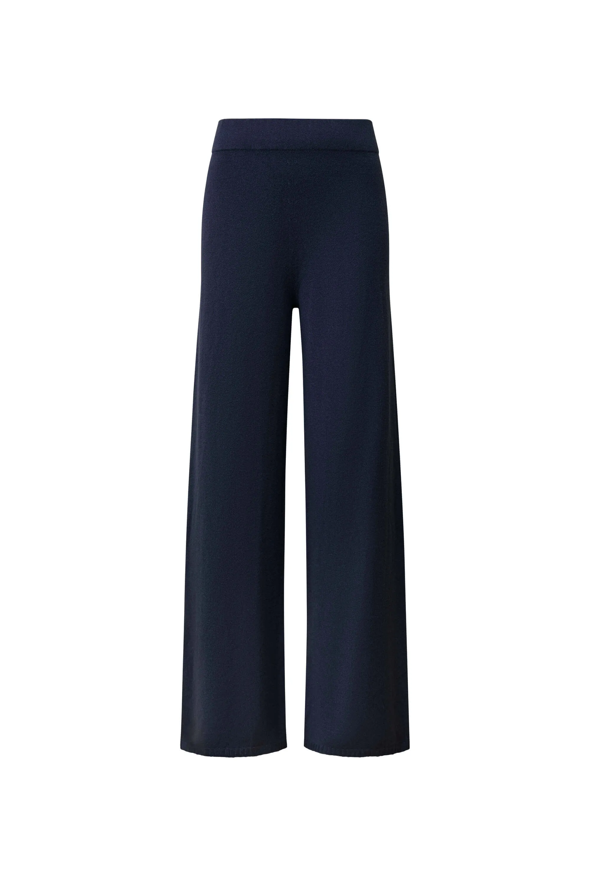 Navy Knitted Trousers